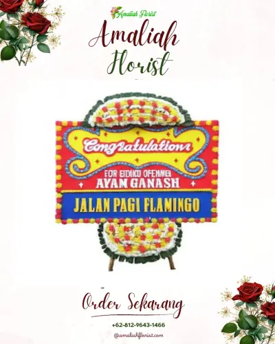 Bunga Papan Congratulation di Rum Balibunga